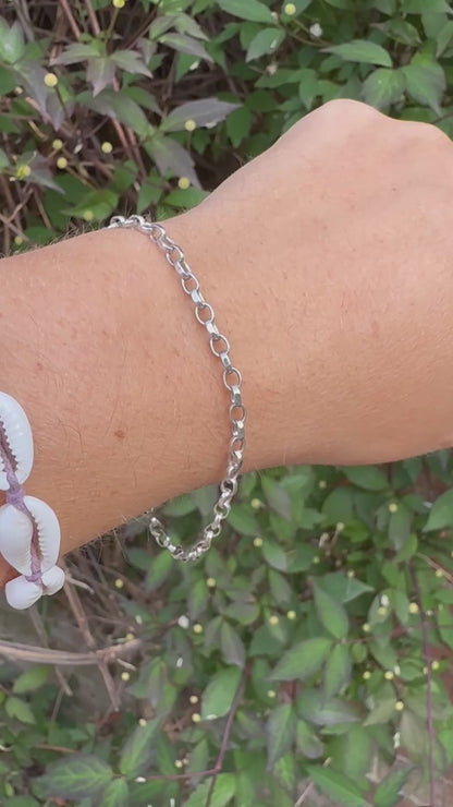 Sterling Silver Biker bracelet