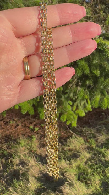 Vintage 9ct Gold Belcher chain, 14.11g, 24inches