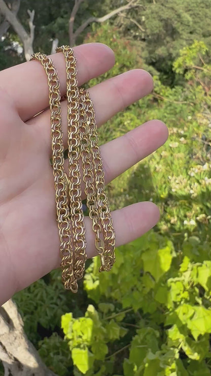 Vintage 9ct yellow Gold figure of 8 chain