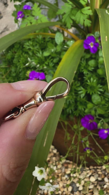 Antique 9ct Rose Gold Dog Clip