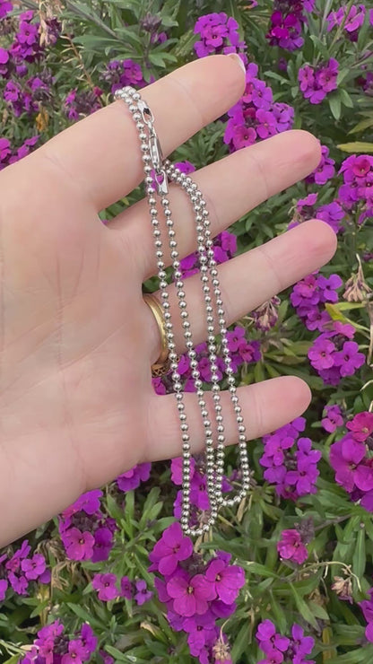 Sterling Silver ball chain