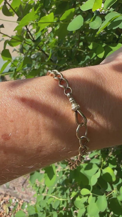 9ct Curb Bracelet with dog clip