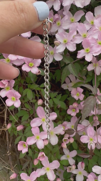 Sterling Silver Flat Curb Extender with Spring Ring clasp