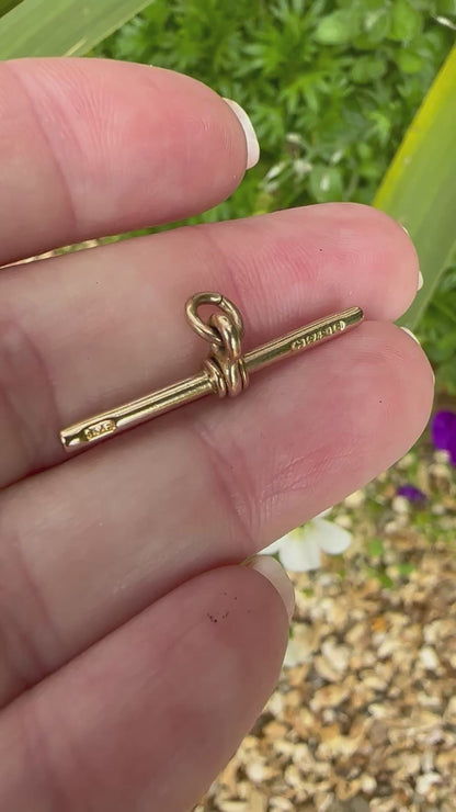 Antique 9ct Gold T-bar