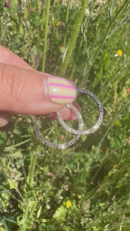 Vintage 9ct gold Round Hoops