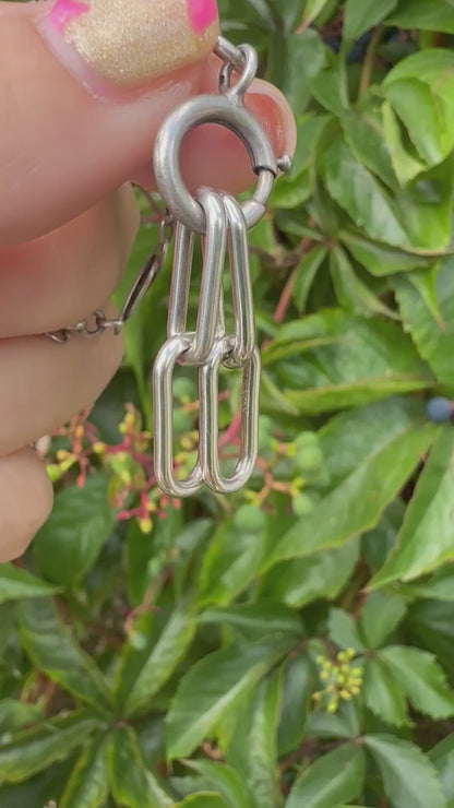Sterling silver paperclip extender