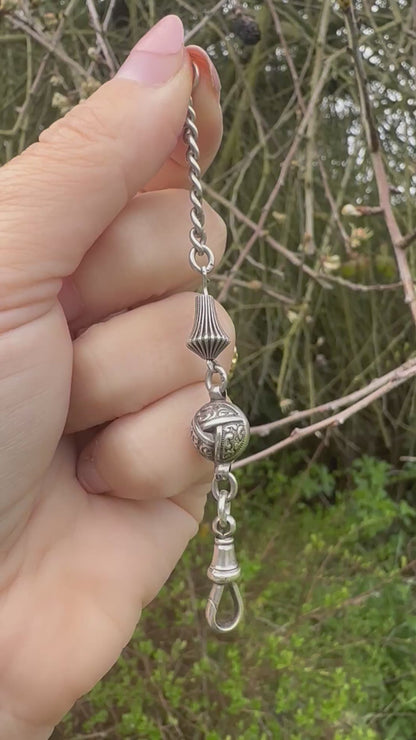 Sterling silver Curb and ball extender
