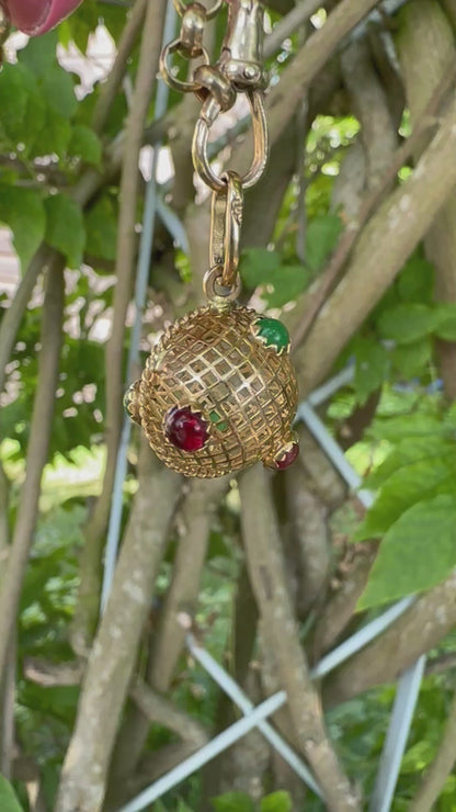 18ct Lattice/Basket Sputnik with paste stones
