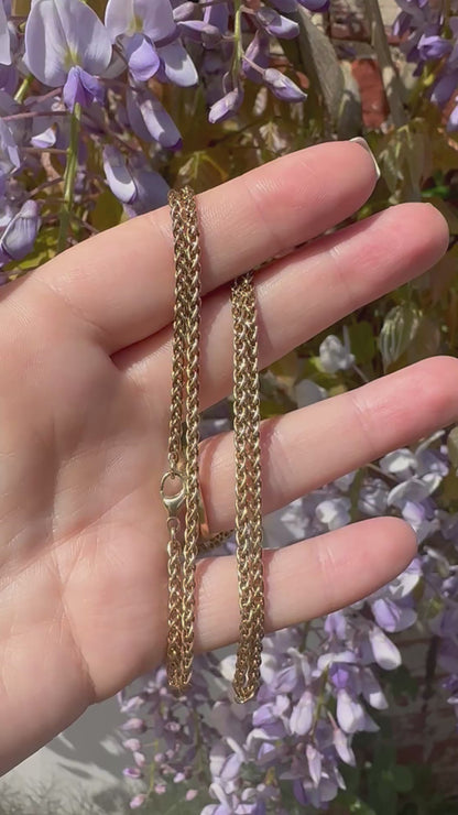 9ct Yellow Gold Spiga chain