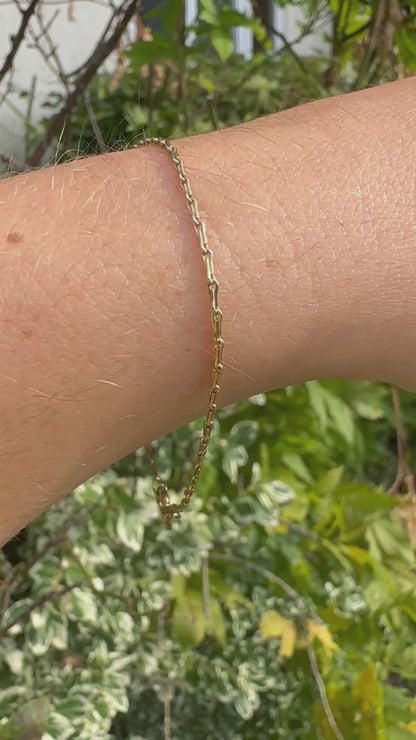 9ct Yellow Gold Mini Hayseed Bracelet