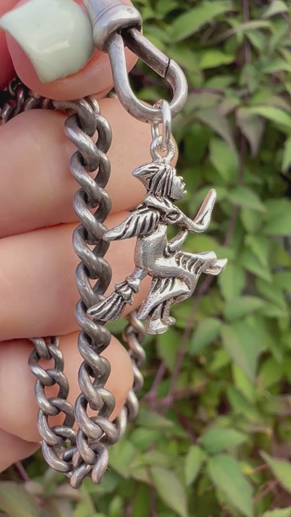 Sterling Silver Witch charm