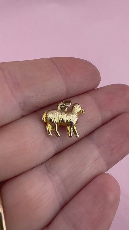 9ct Gold Sheep Charm