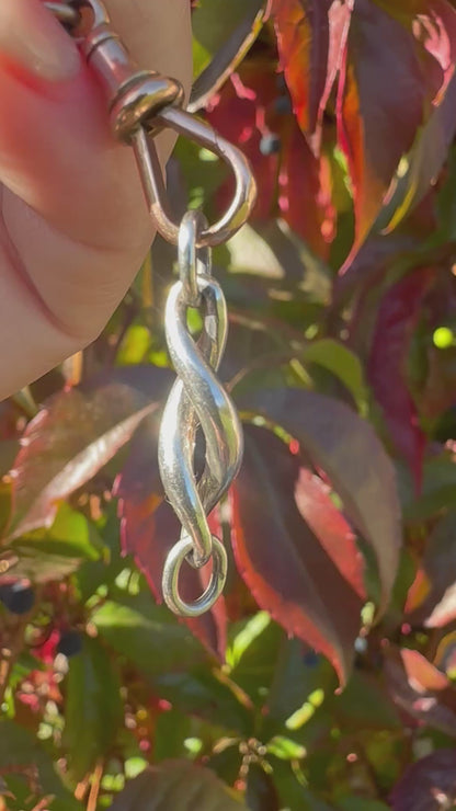 Sterling Silver twist extender- no clasps