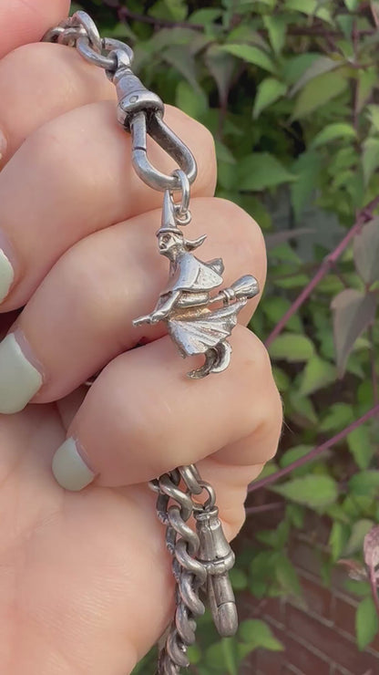 Sterling Silver Witch pendant