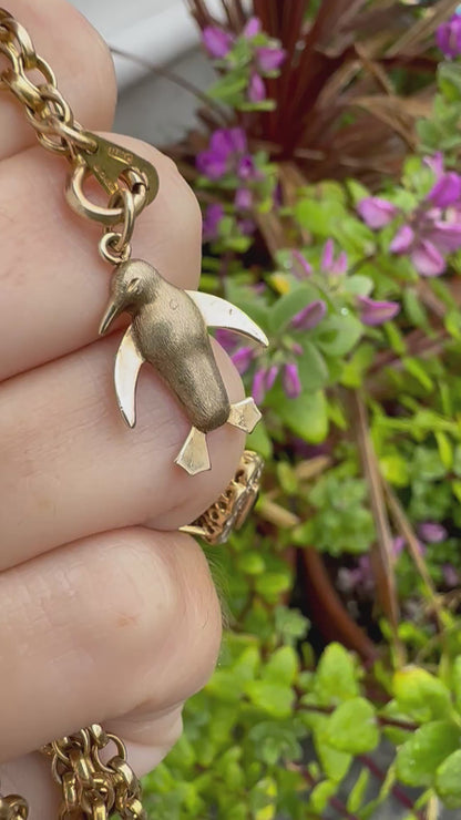 Vintage 9ct Penguin Charm