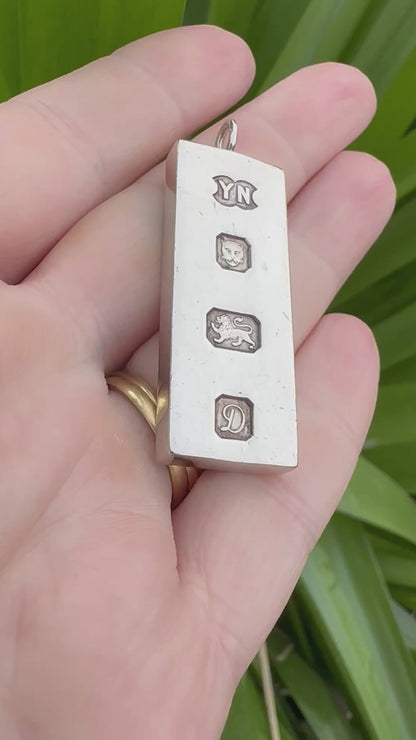 Silver Ingot Pendant 1978