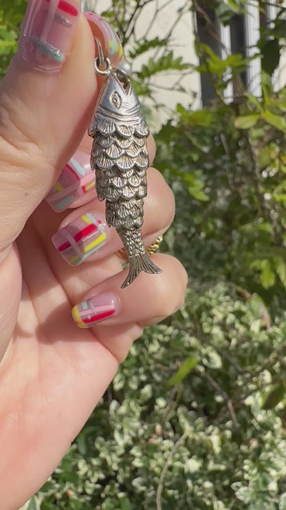 Sterling Silver Articulated Fish