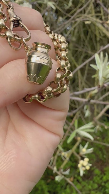 Vintage 9ct Gold greek Jug charm