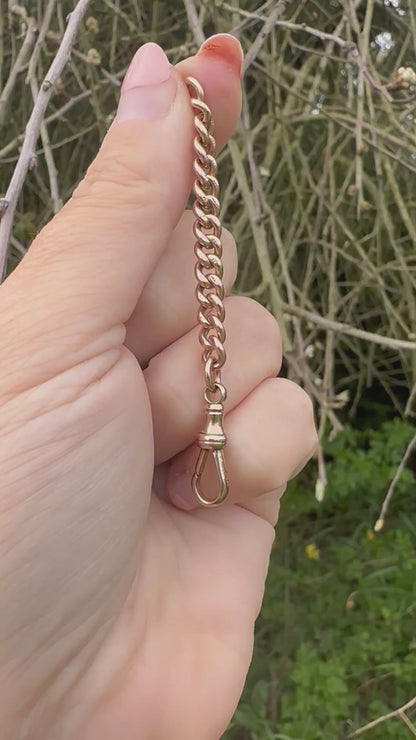 9ct Rose Gold Curb extender