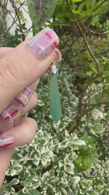 9ct gold Jade pendant