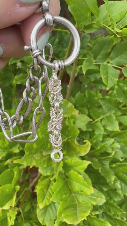 900 silver Byzantine Claspless extender
