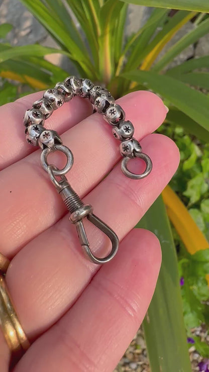 Sterling Silver Star Pierced Ball chain extender