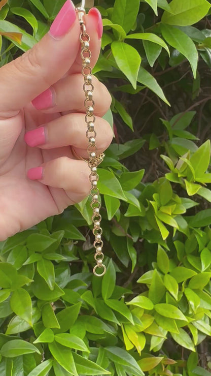 Vintage 9ct Yellow gold Belcher/Rolo extender