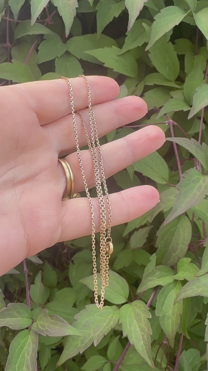 Vintage 9ct Gold Mini biker chain