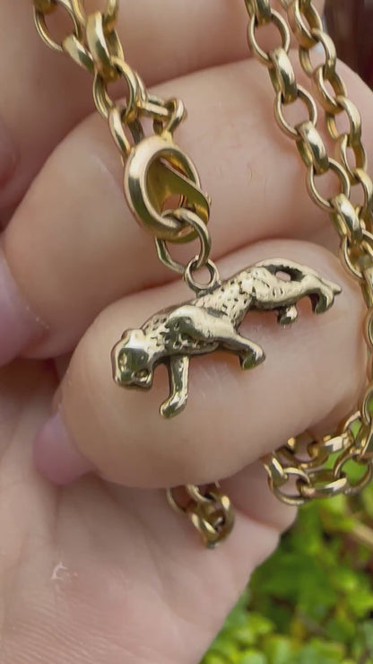 9ct Gold Panther charm