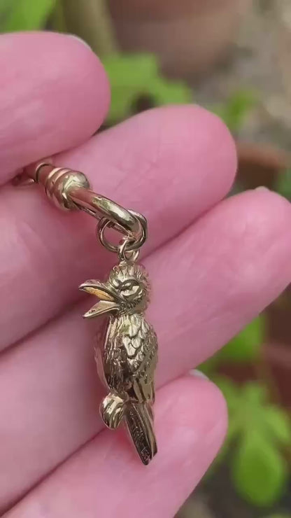 Vintage 9ct Gold Kookaburra charm